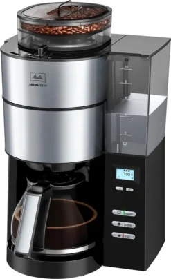 MELITTA 1021-02 Aroma Fresh Kaffeeautomat Mit Timer Und Mahlwerk Schwarz, Farbe:Schwarz -Melitta 062def00ca32ea7d48a61dbeba5bfa1b