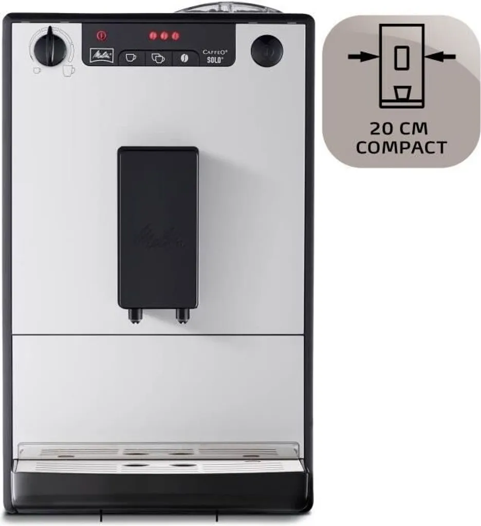 MELITTA E950-666 - Automatische Kaffeemaschine Solo Pure Silver - 1400 W - 3 Intensitätseinstellungen - 125 G Bohnenbehälter 7 MELITTA E950-666 - Automatische Kaffeemaschine Solo Pure Silver - 1400 W - 3 Intensitätseinstellungen - 125 G Bohnenbehälter – Bild 5