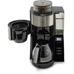 Melitta Kaffeemaschine Mit Mahlwerk »AromaFresh«, 1,25 L Kaffeekanne, Papierfilter, 1x4, Glas 1021-03 Anthrazit -Melitta 40b453adba5cc153bb28dea61be6aac0