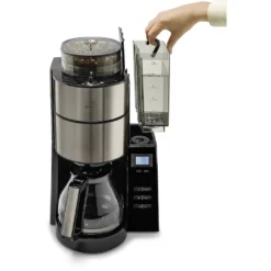 Melitta Kaffeemaschine Mit Mahlwerk »AromaFresh«, 1,25 L Kaffeekanne, Papierfilter, 1x4, Glas 1021-03 Anthrazit -Melitta 45cae8ccda5dd423d4899351a89ee69f