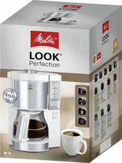 Melitta Filterkaffeemaschine Look V Perfection 1025-05 Weiß -Melitta 52687938fa4738fbad7037b6f2856127