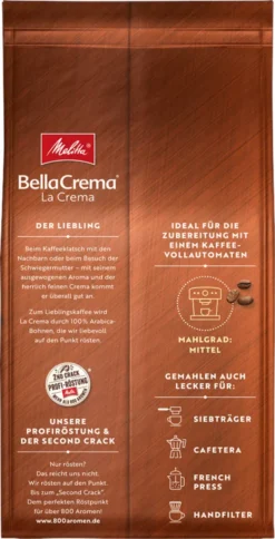 MELITTA Ganze Kaffeebohnen BellaCrema LaCrema 1100 G Vollmundig Ausgewogen -Melitta 540fd0a300275a9f2db8a74a6a73f5cb