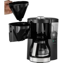 Melitta Kaffeemaschine 1025-06 Look Perfection, Kunststoff, Mit Glaskanne, 15 Tassen, Schwarz -Melitta 62bbe44727e7ca2d6a27678600289b6151f90524 kaffeemaschine melitta 1025 06 look perfection