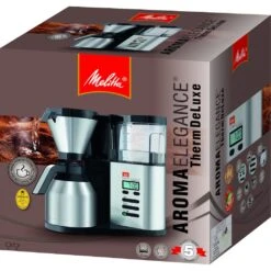 Melitta Filterkaffeemaschine »AromaElegance® Therm DeLuxe 1012-06«, 1,13 L Kaffeekanne, Papierfilter, 1x4 -Melitta 6992eb4302173e12311e4eac5d6b084d