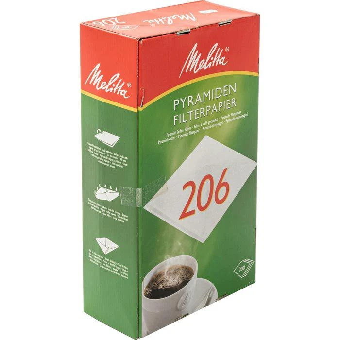 Melitta Filtertüten 206 G, Pyramidenfilter, Weiß, 200 Stück 6 Melitta Filtertüten 206 G, Pyramidenfilter, Weiß, 200 Stück – Bild 4
