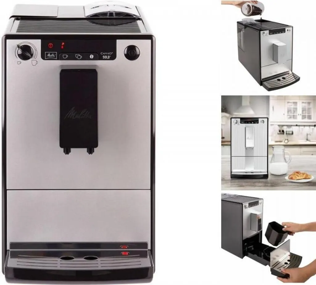 MELITTA E950-666 - Automatische Kaffeemaschine Solo Pure Silver - 1400 W - 3 Intensitätseinstellungen - 125 G Bohnenbehälter 8 MELITTA E950-666 - Automatische Kaffeemaschine Solo Pure Silver - 1400 W - 3 Intensitätseinstellungen - 125 G Bohnenbehälter – Bild 6