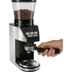 Melitta Kaffeemühle Calibra 1027-01, Elektrisch, 160 Watt, Mit Kegelmahlwerk & Waage, Silber -Melitta 7802be126a85b48a8f9bb4bac224b4aa29e305b6 kaffeemuehle melitta calibra 1027 01 elektrisch