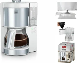 Melitta Filterkaffeemaschine Look V Perfection 1025-05 Weiß -Melitta 796be61350c600de1259658006333eab
