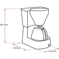 Melitta Kaffeemaschine 1023-02, Easy II, Kunststoff, Mit Glaskanne, Für 10 Tassen, Schwarz -Melitta 9e0097ee671653da0571614df10de3c8efe3180d kaffeemaschine melitta 1023 02 easy ii