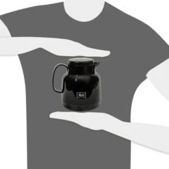 Melitta Thermoskanne 28582, Isolierkanne, Schwarz, Kunststoff, 1 Liter -Melitta a09a508306aae78a1dc4edc85184cd38631c99de thermoskanne melitta 28582