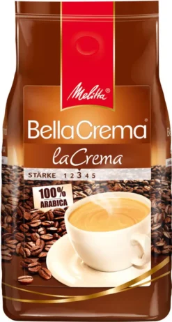 Melitta Kaffee BellaCrema LaCrema Ganze Bohne, Mittelstarke Kaffeebohnen, 8er Pack, 8 X 1000g -Melitta ad1ae02e48100ca81268a2b5b915c810