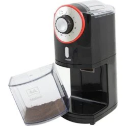 Melitta Molino 101901, Elektrisch, 100 Watt, Schwarz / Rot, Mit Scheibenmahlwerk, Kaffeemühle -Melitta bca44d3b683c2092f0d0c453dc49dca02d1fd42f kaffeemuehle melitta molino 101901 elektrisch
