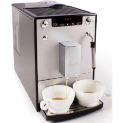 Melitta Kaffeevollautomat »Solo® & Milk E953-202, Silber/schwarz«, Café Crème & Espresso Per One Touch, Düse Für Milchschaum