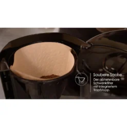 Melitta Filterkaffeemaschine »Enjoy Therm 1017-06 Schwarz«, 1,1 L Kaffeekanne, Papierfilter, 1x4 -Melitta f8fa3016a84f050a6bb9558e3820c68a