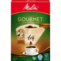 Melitta Gourmet® Intense, 1x4®, 80 St. | Filtertüten®