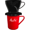 Kaffeefilter 1x2® Schwarz & Melitta® Porzellanbecher