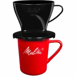 Kaffeefilter 1x2® Schwarz & Melitta® Porzellanbecher