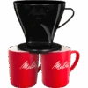 Kaffeefilter 1x4® & 2 Melitta® Porzellanbecher