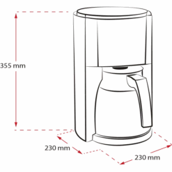 Melitta -Melitta kaffeemaschine melitta look selection schwarz therm schwarz edelstahl therm 6643799 20