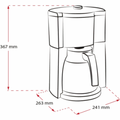 Melitta LOOK® Therm Perfection | Filterkaffeemaschine -Melitta kaffeemaschine melitta look therm schwarz fkm melitta perfection schwarz therm v 6769050 60