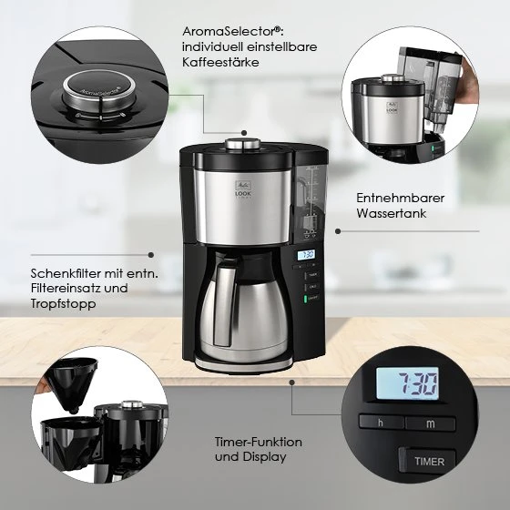 Melitta LOOK® Therm Timer | Filterkaffeemaschine 4 Melitta LOOK® Therm Timer | Filterkaffeemaschine – Bild 2