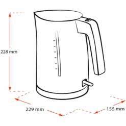 Melitta Look® Aqua | Wasserkocher -Melitta wasserkocher melitta look aqua schwarz 6766977 25