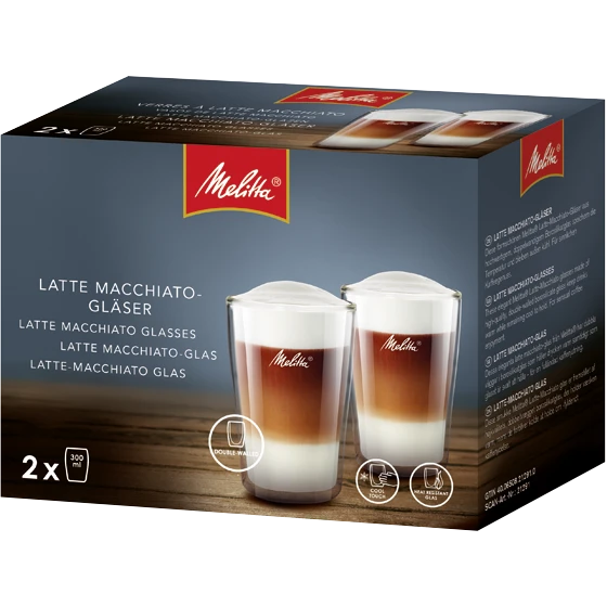 Melitta Doppelwandige Latte Macchiato-Gläser 4 Melitta Doppelwandige Latte Macchiato-Gläser – Bild 2